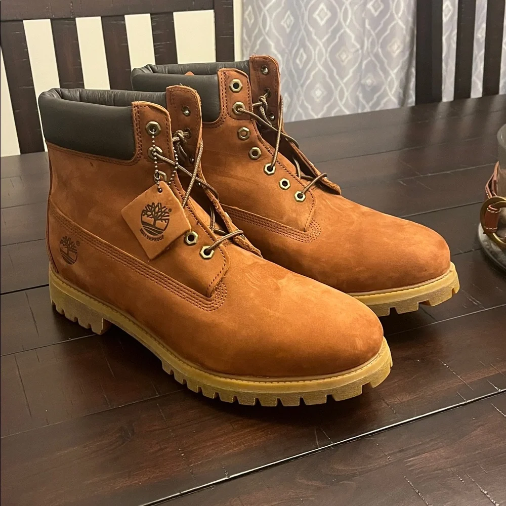 Timberland 6” Premium Boots 6768R Brown new Mens Size 13